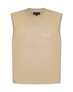 Purple Jeans Textured Jersey Sleeveless T-shirt