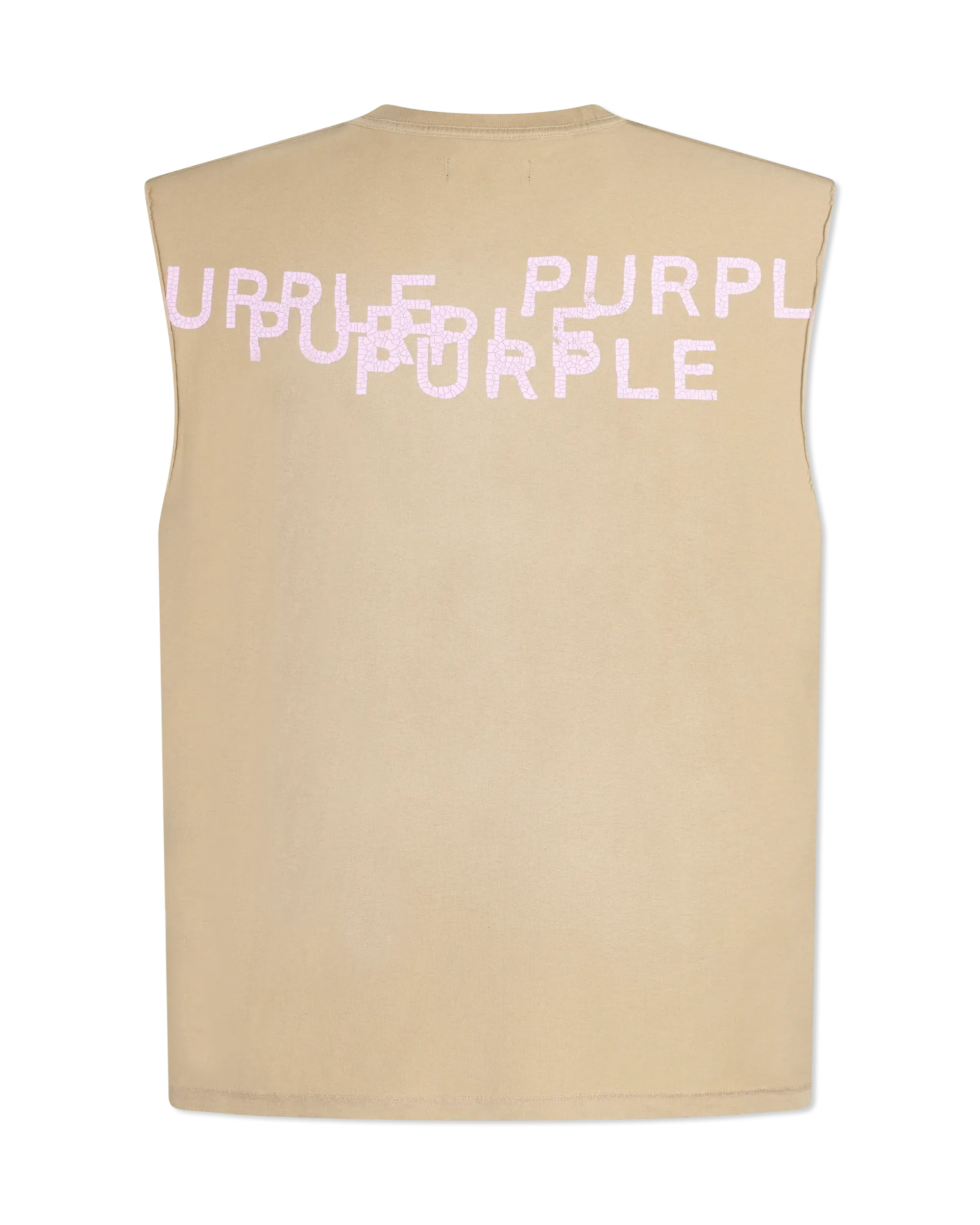 Purple Jeans Textured Jersey Sleeveless T-shirt