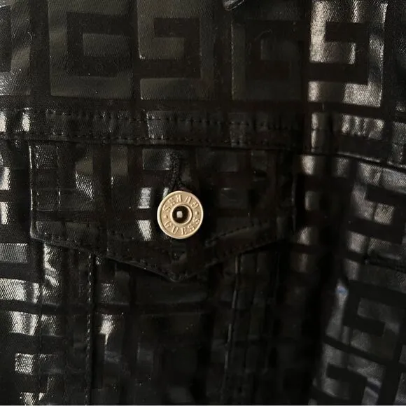 *RARE Vintage* Guess Jeans Black Jean Jacket, size: large