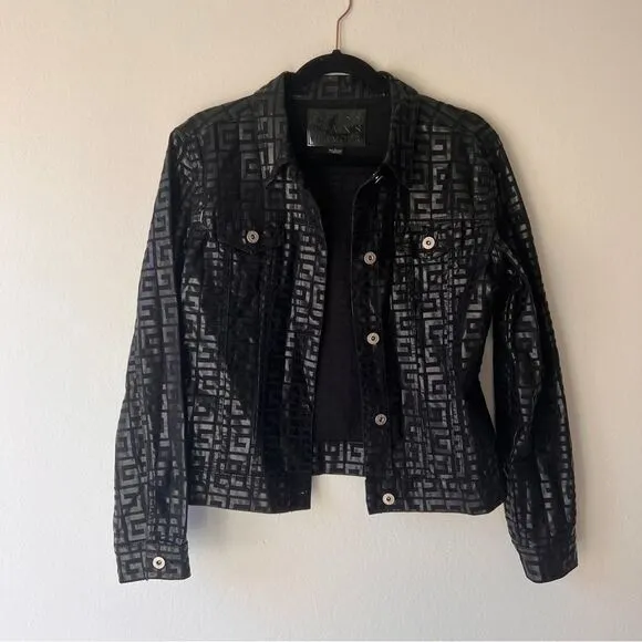 *RARE Vintage* Guess Jeans Black Jean Jacket, size: large