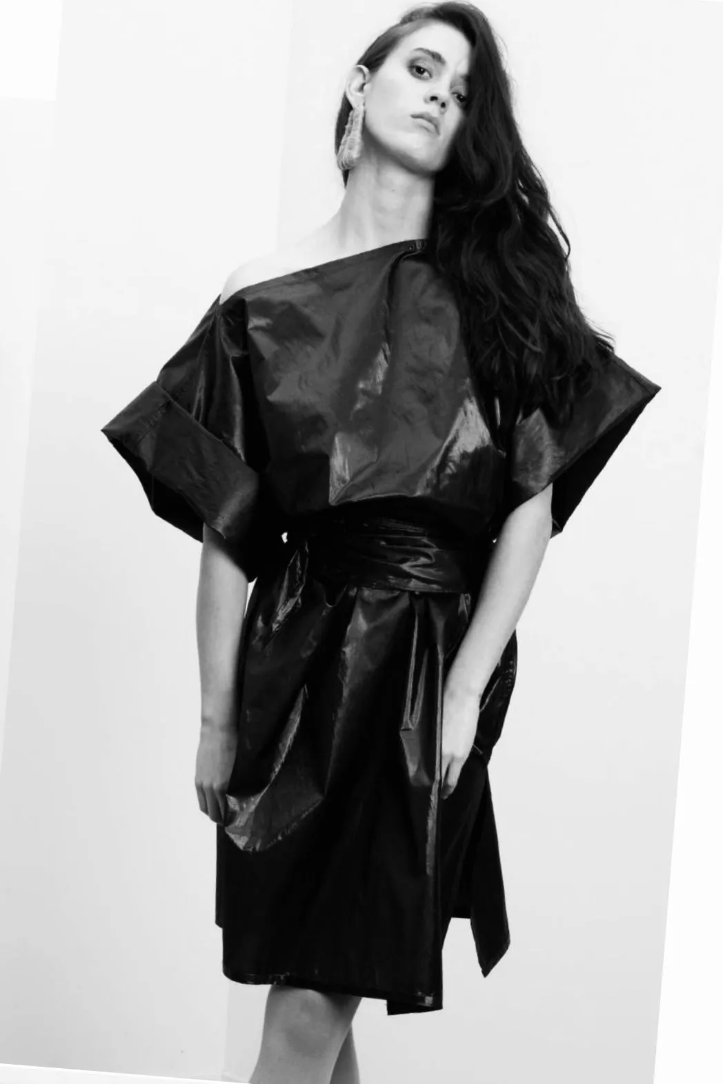 Rectangle Kaftan in Jade Parachute Silk