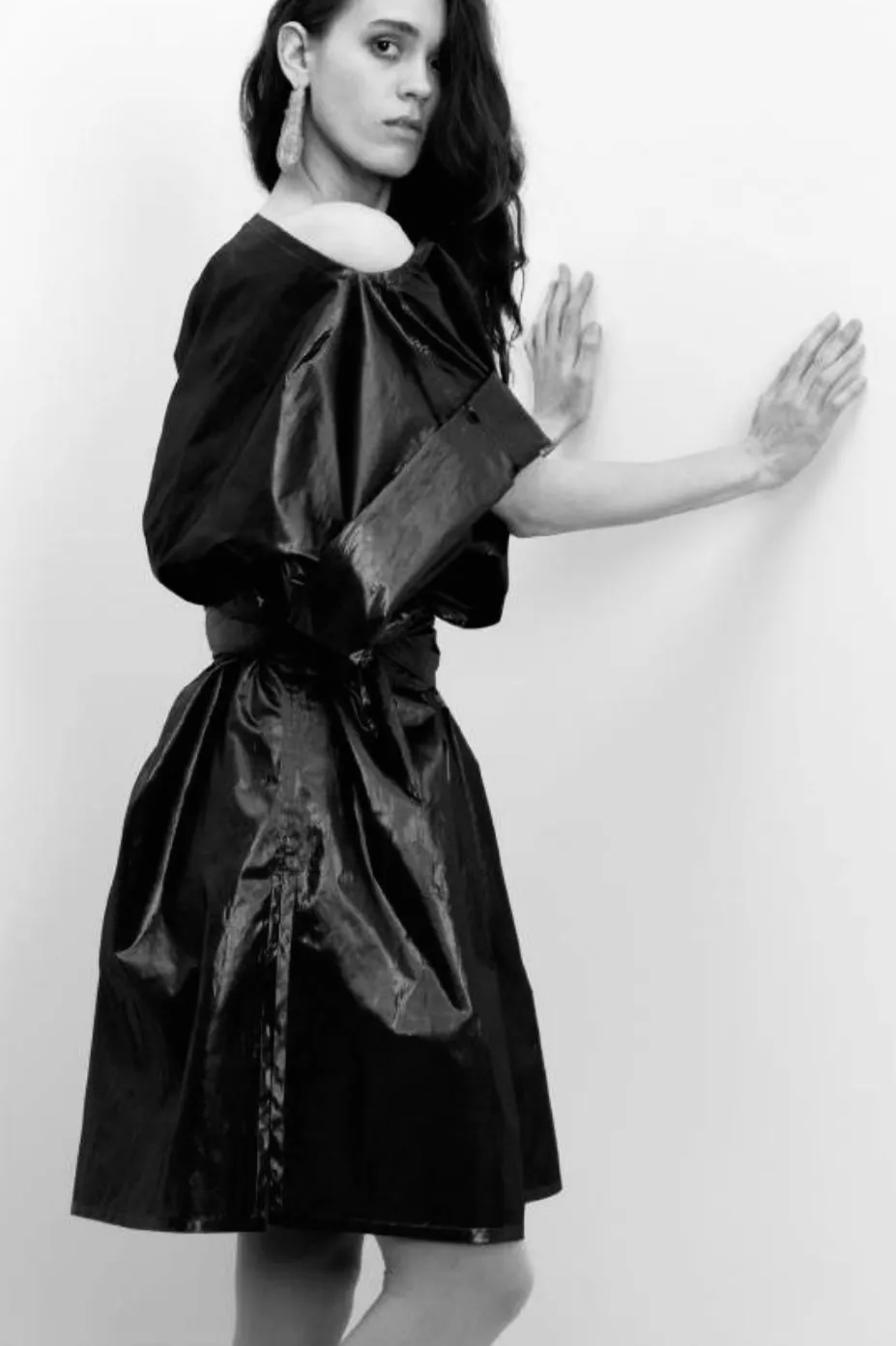 Rectangle Kaftan in Jade Parachute Silk