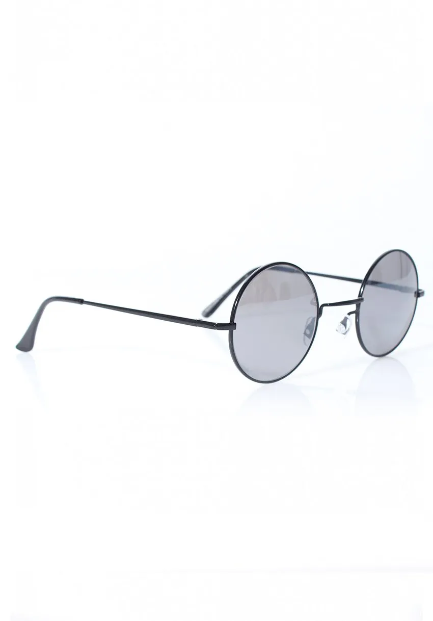Retro Black Circle Sunglasses