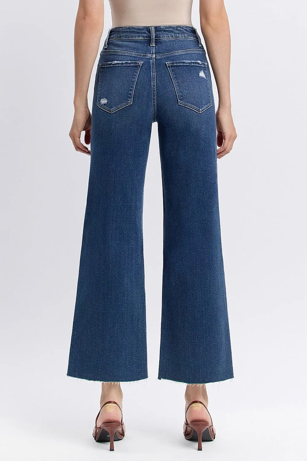 Revive Distressed Wide Jeans