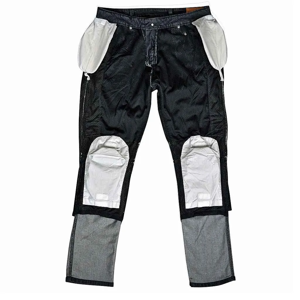 RIDERACT® Men's Motorcycle Jeans Reinforced with Aramid Fiber Riding Jeans Blue