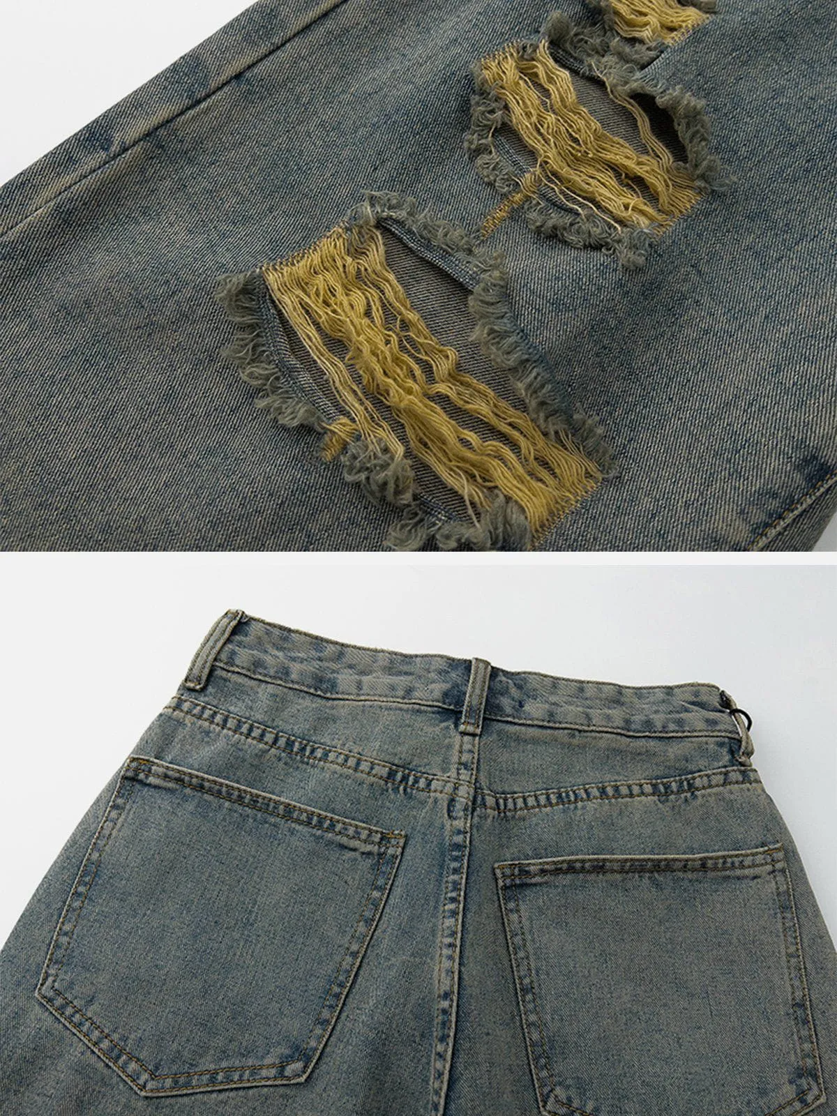 Rimiro - Vintage Hole Jeans
