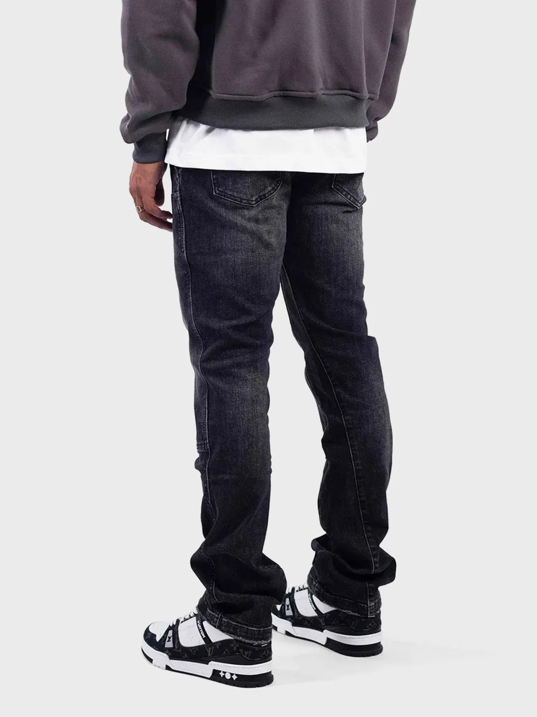 Rivero Carpenter Flared Jeans | Black