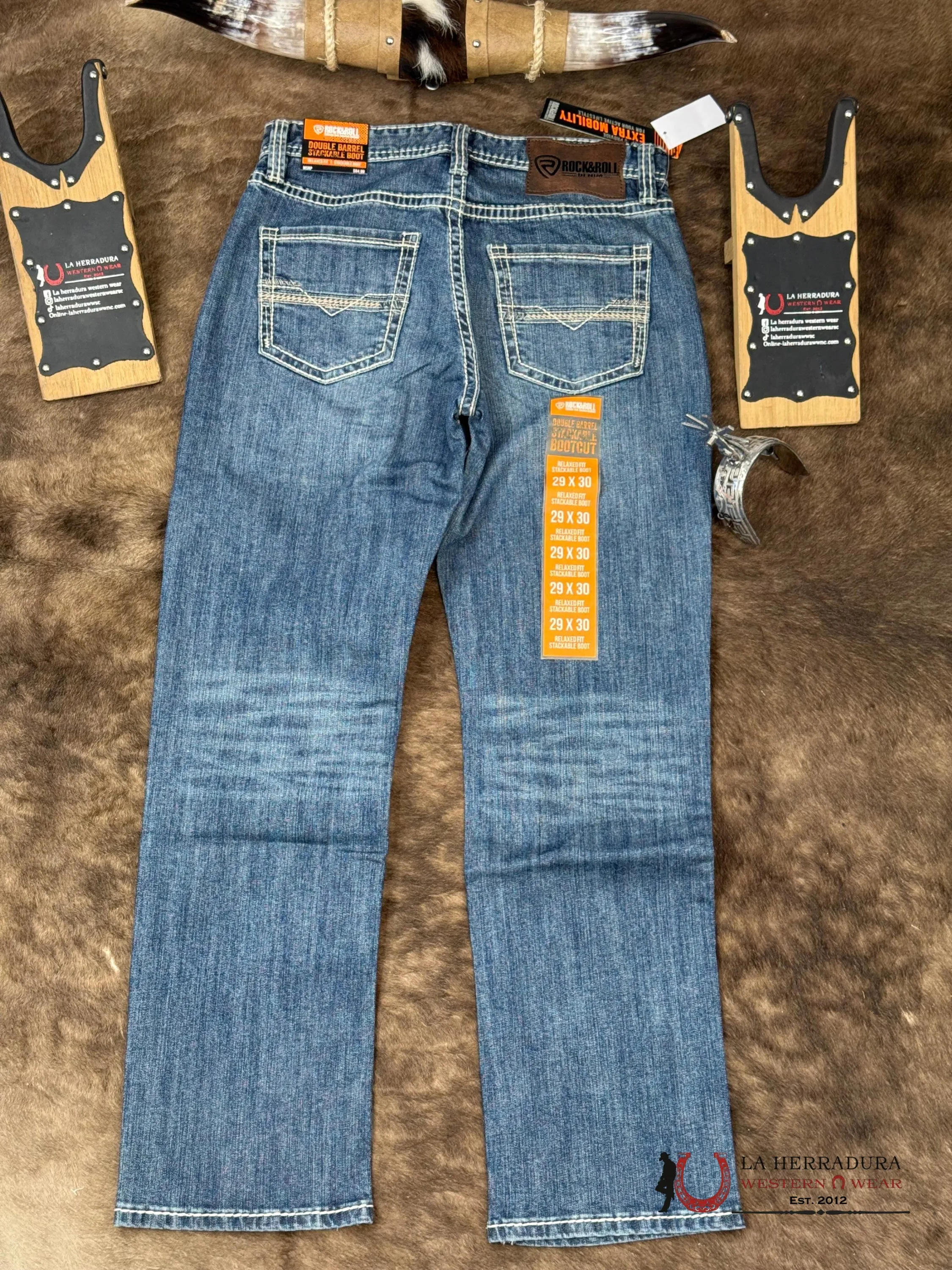ROCK AND ROLL Double Barrel Bootcut Medium Vintage Seam - 6121