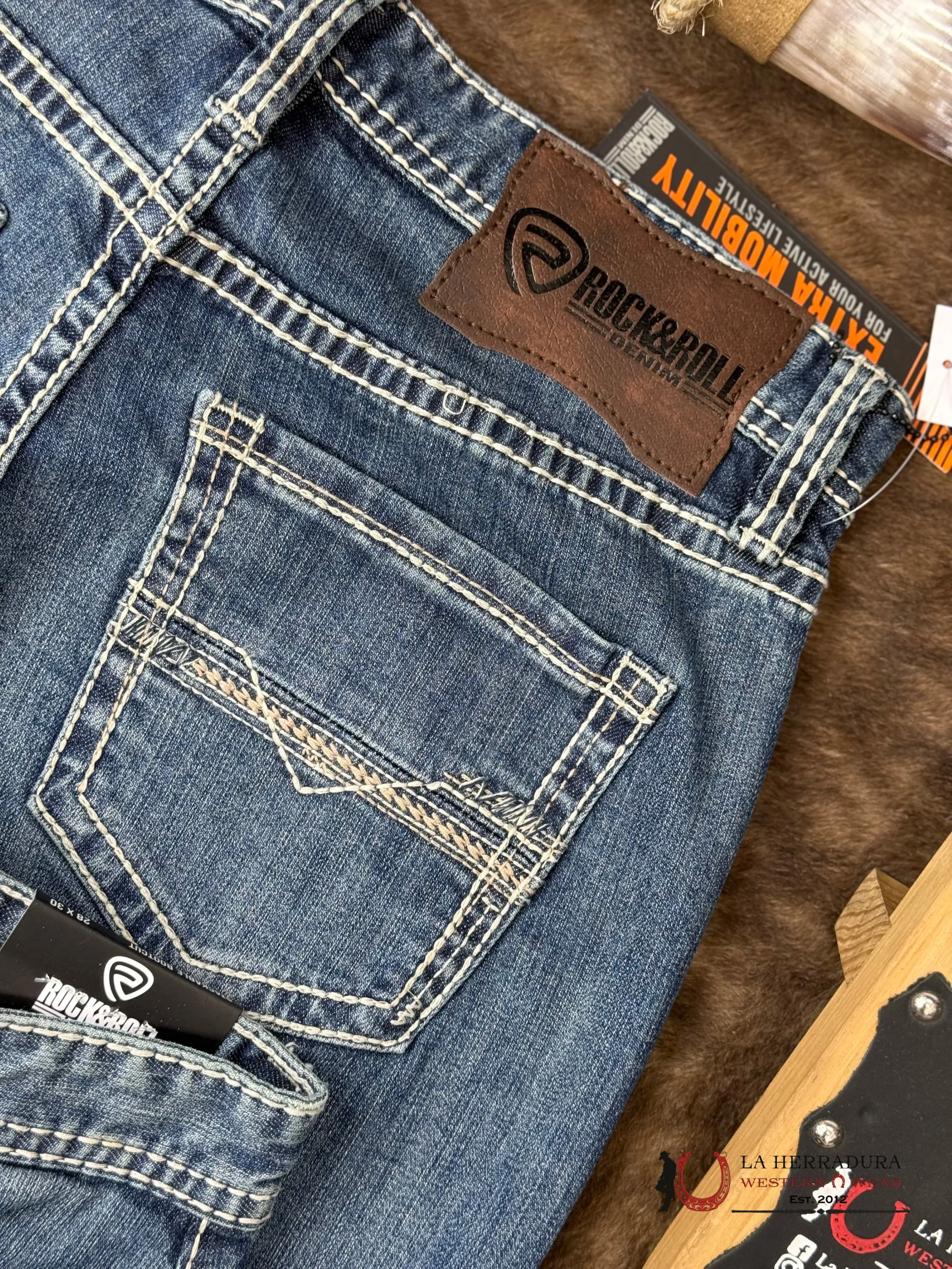 ROCK AND ROLL Double Barrel Bootcut Medium Vintage Seam - 6121