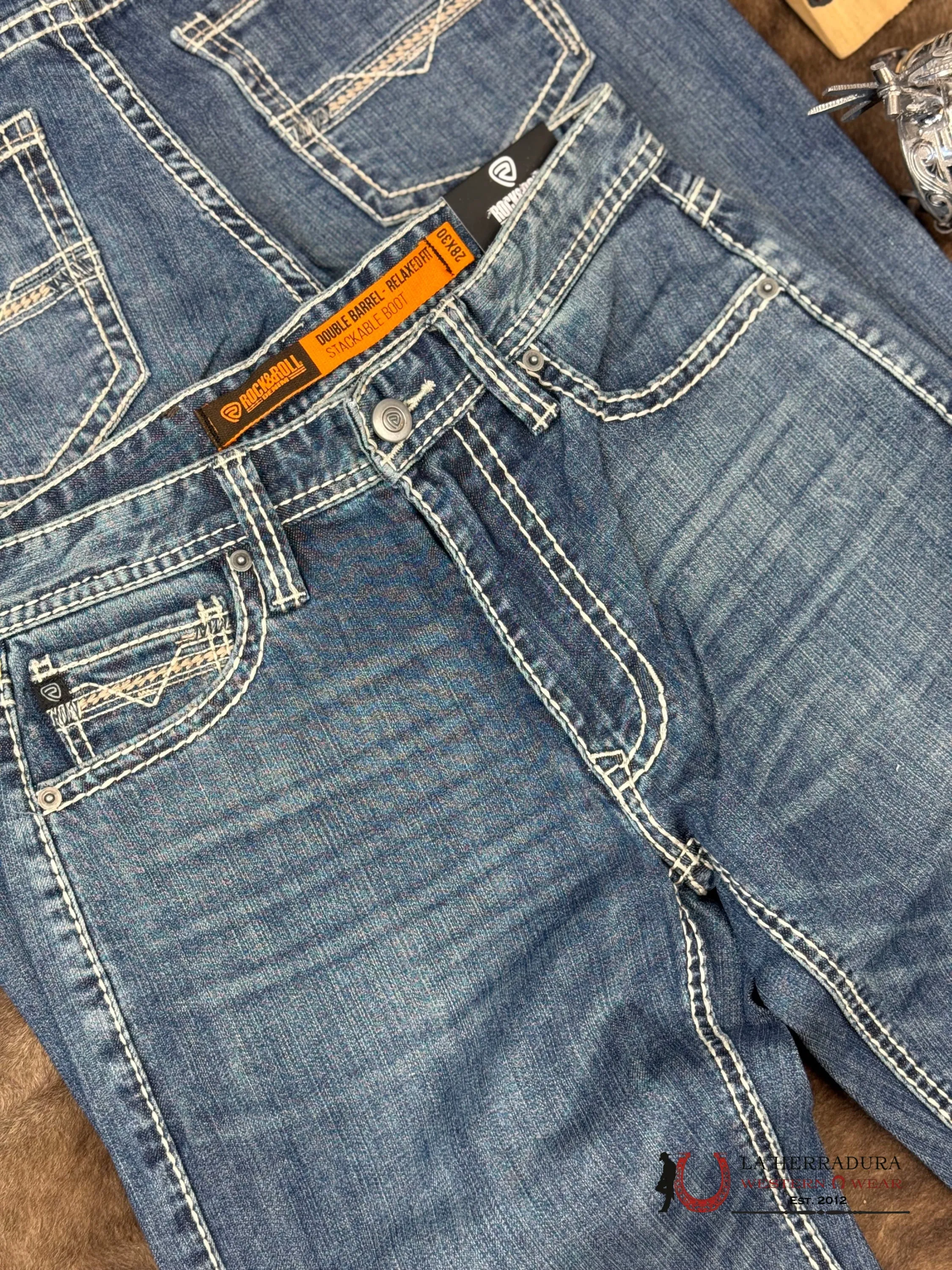 ROCK AND ROLL Double Barrel Bootcut Medium Vintage Seam - 6121