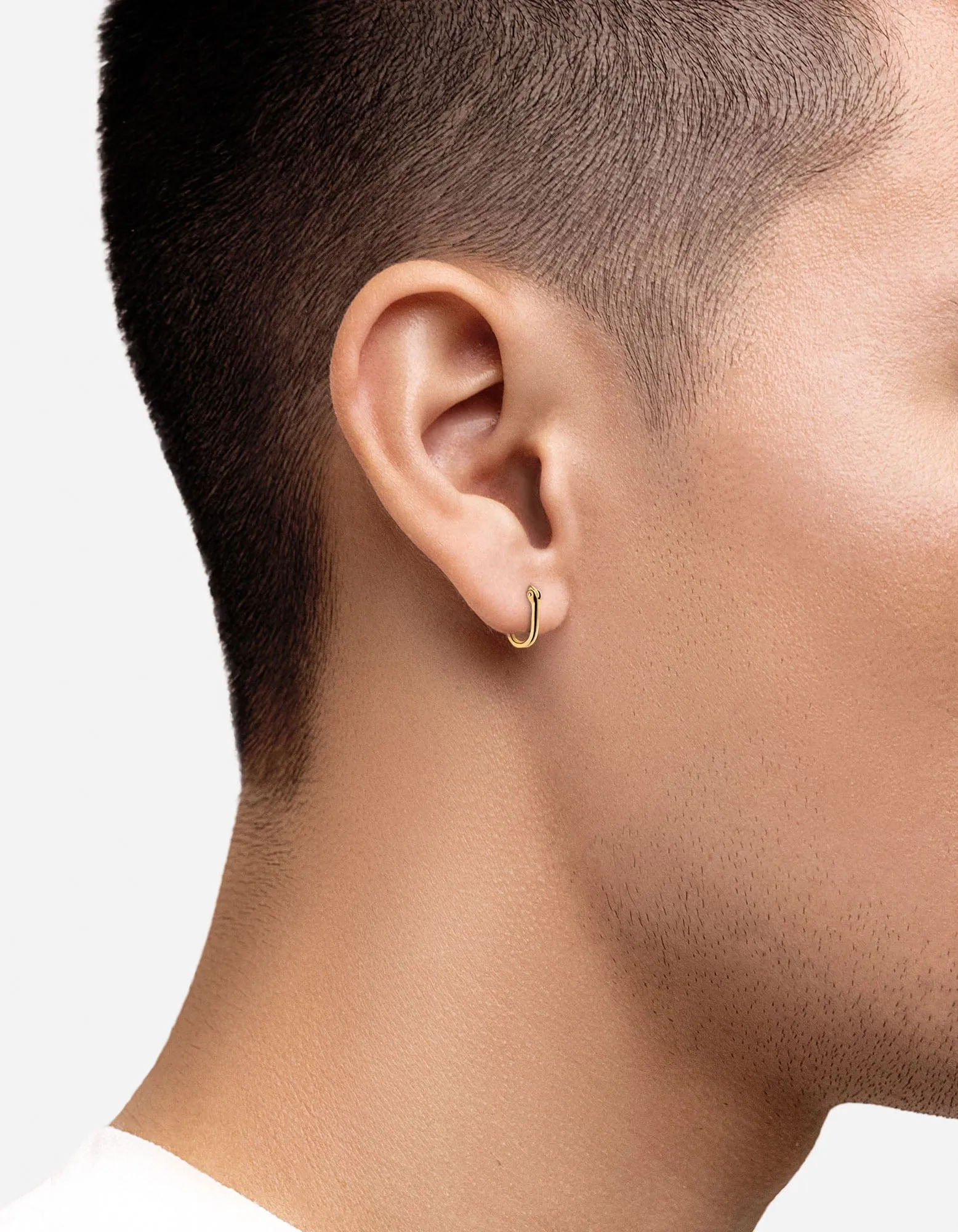 Ronan Huggie Earring, Gold Vermeil
