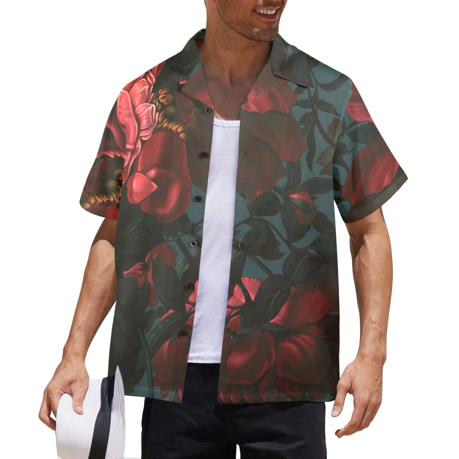 Roses Men's Hawaiian Shirt