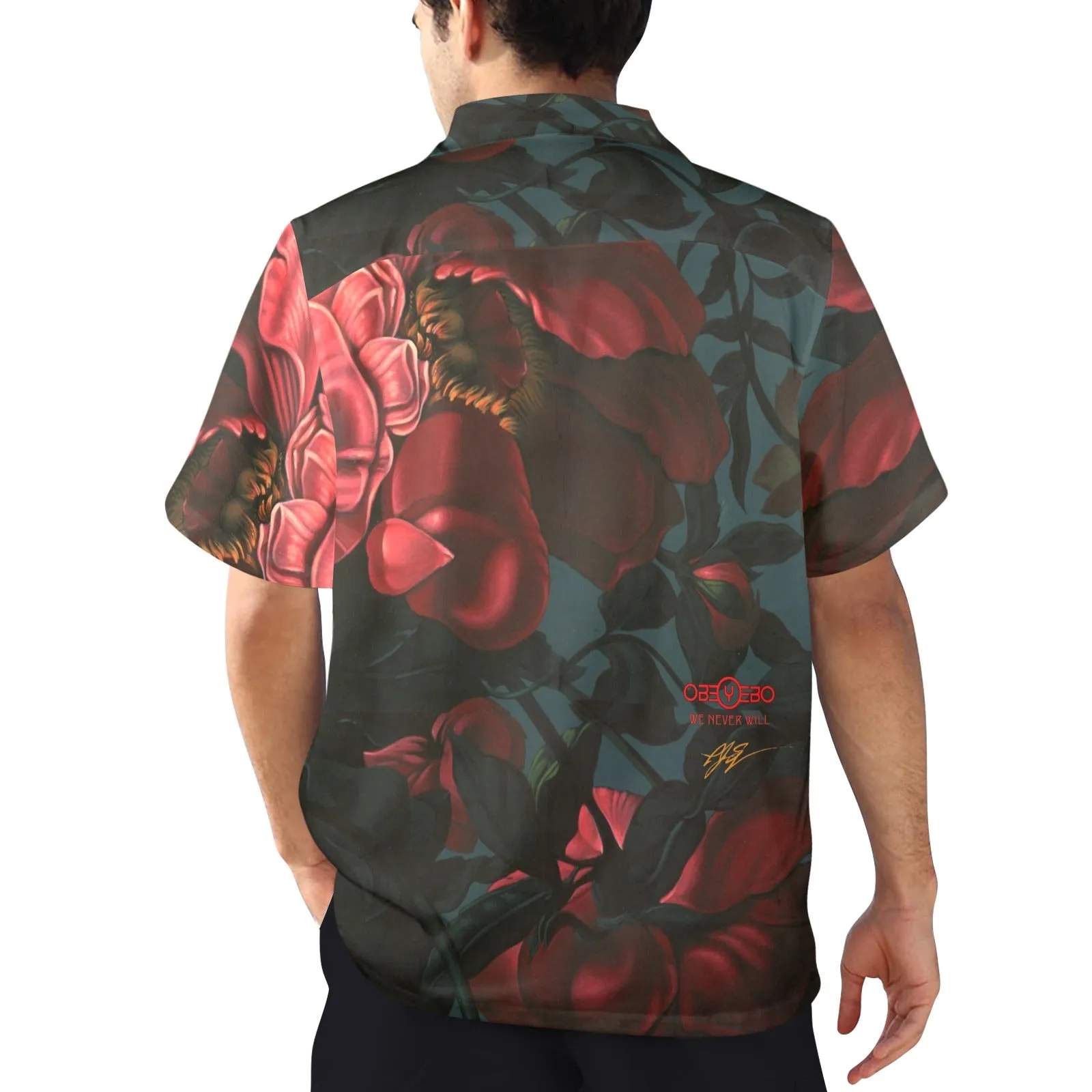 Roses Men's Hawaiian Shirt