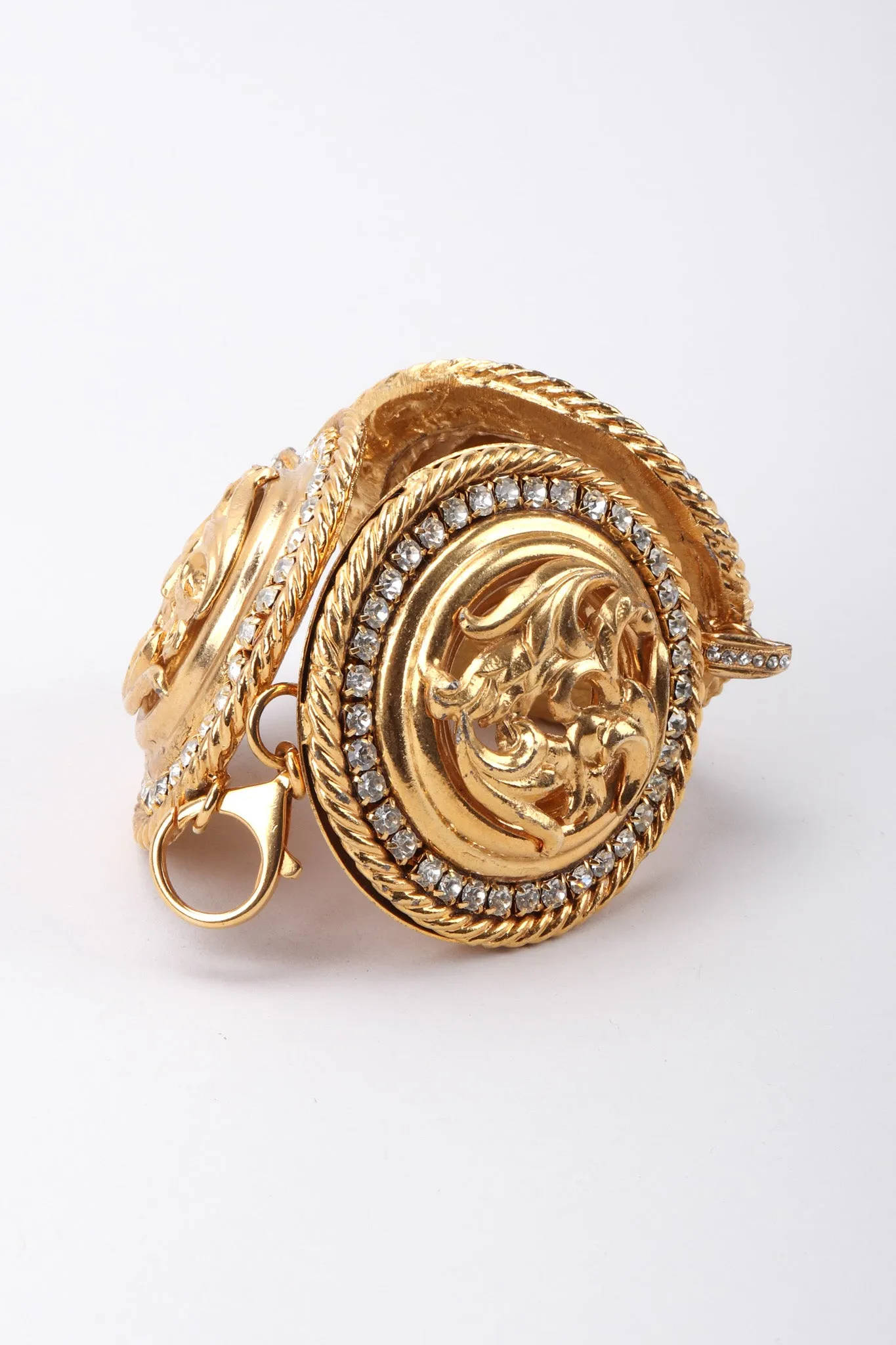 Round Metal Rhinestone Bracelet