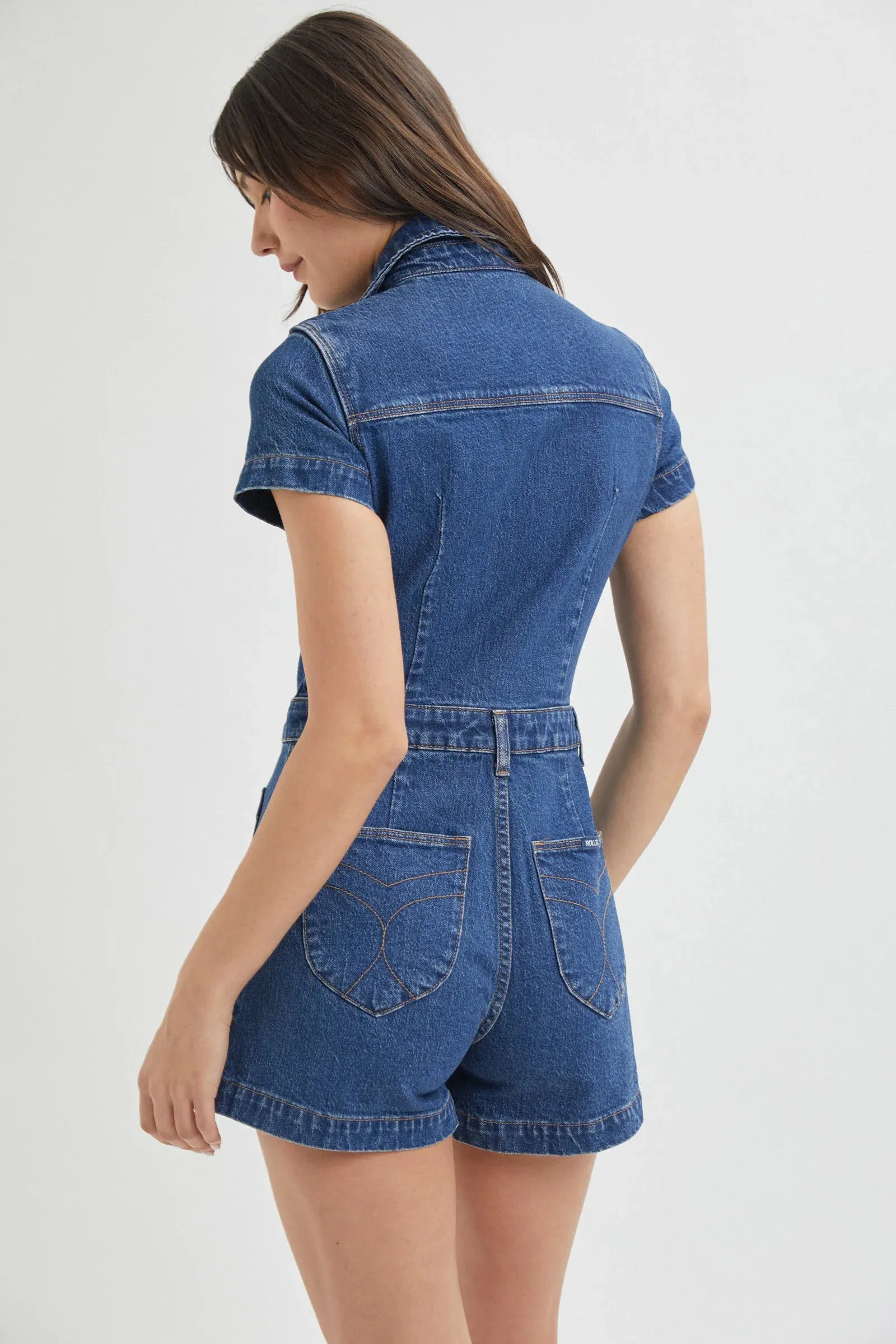 Sailor Romper in Eco Ruby