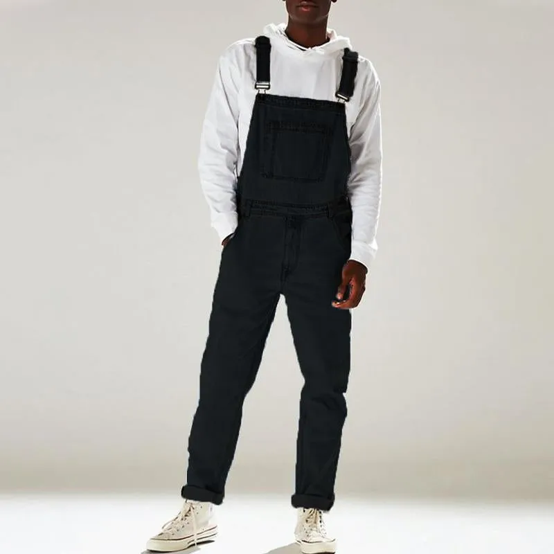 Salopette en jean vintage décontractée pour homme