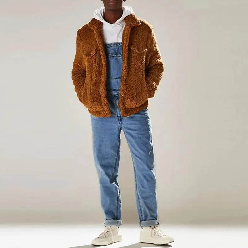 Salopette en jean vintage décontractée pour homme