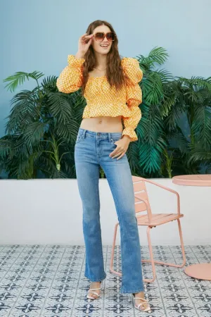 Samuel Mid Rise Flare Jeans - Light Wash