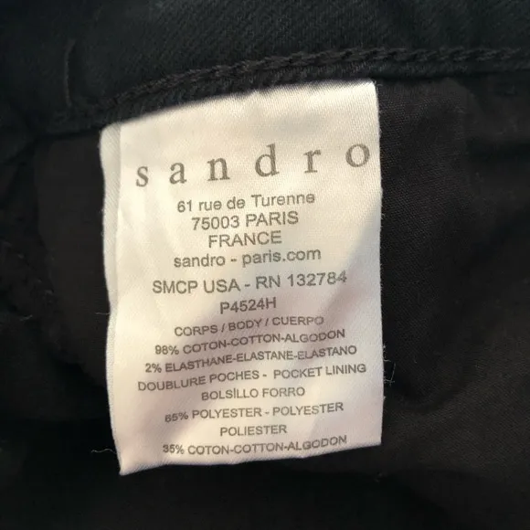 Sandro Moto Style Skinny Jeans