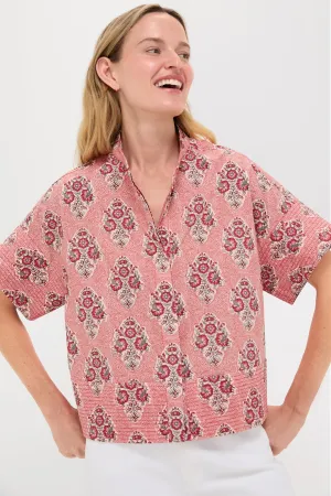 Scarlet Sonata Trapunto Stitch Sofia Shirt