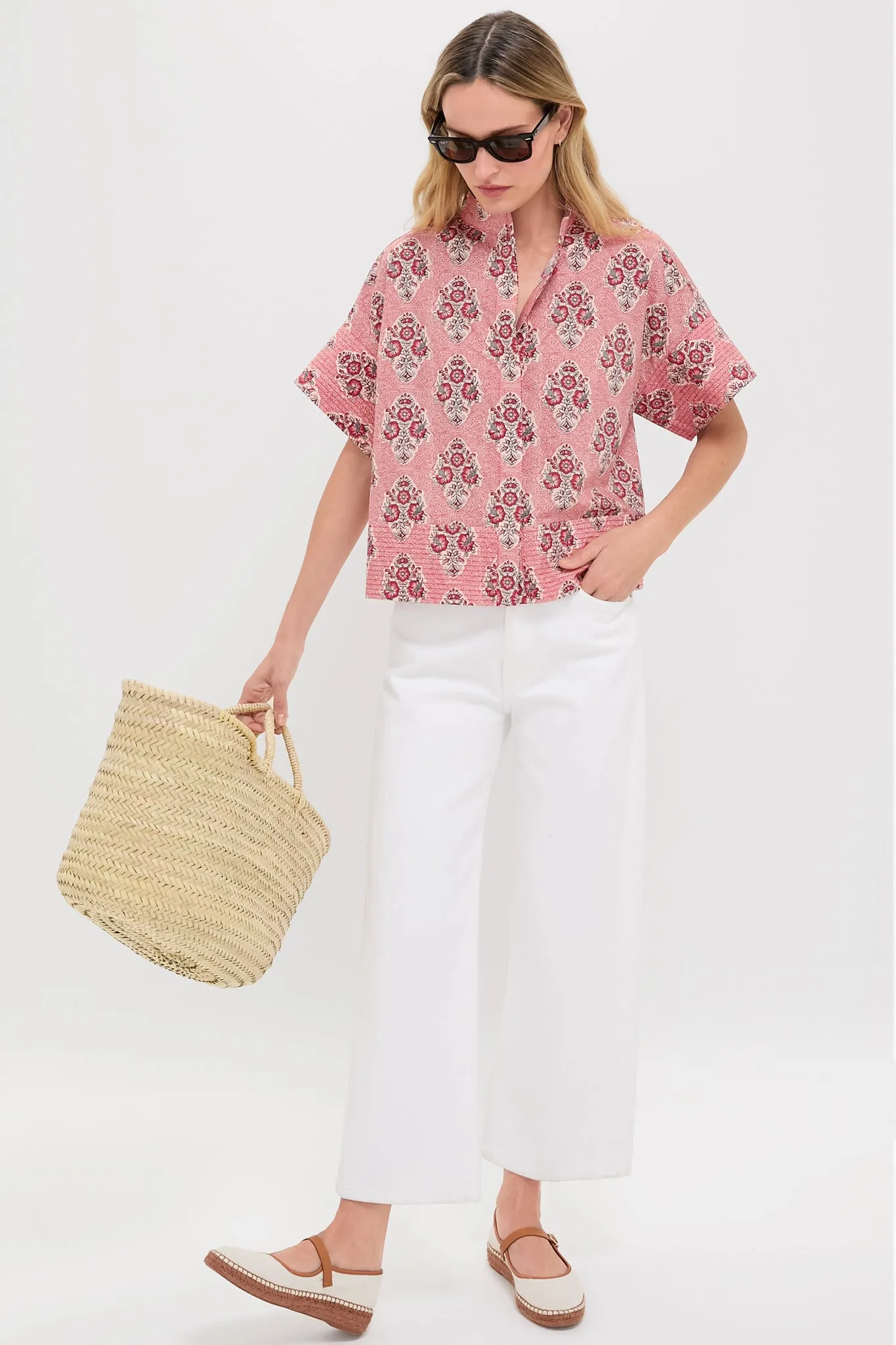 Scarlet Sonata Trapunto Stitch Sofia Shirt