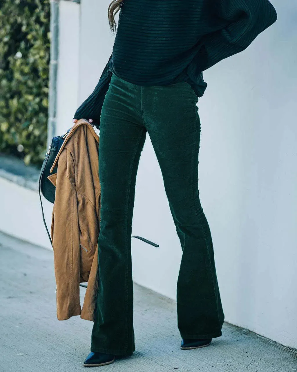 Selena - High waist flare pants for ladies
