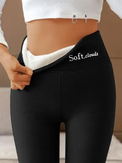 Sereni - High Waist Fleece Leggings