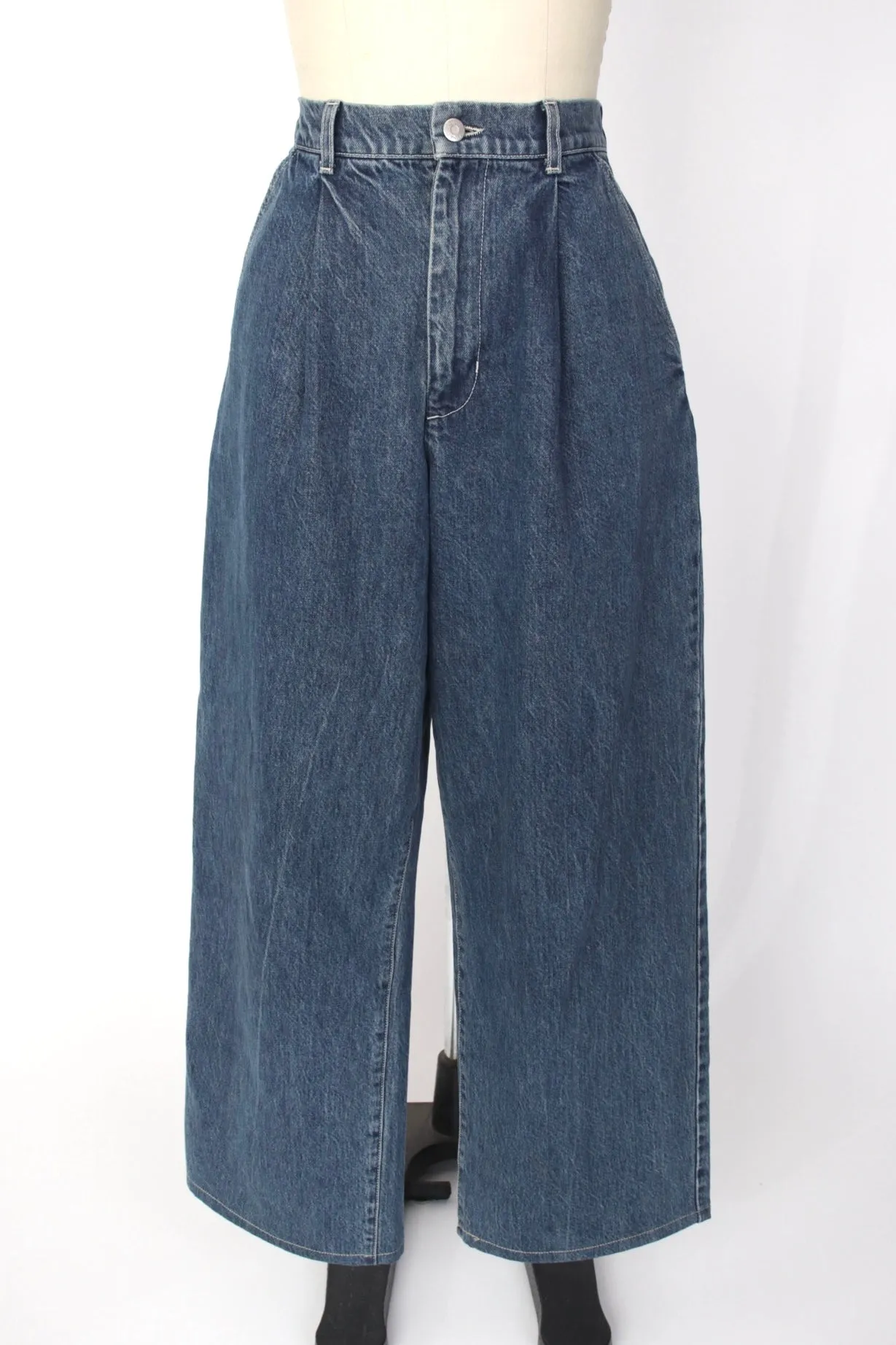 Shaina Mote Wide Leg Pleat Jeans