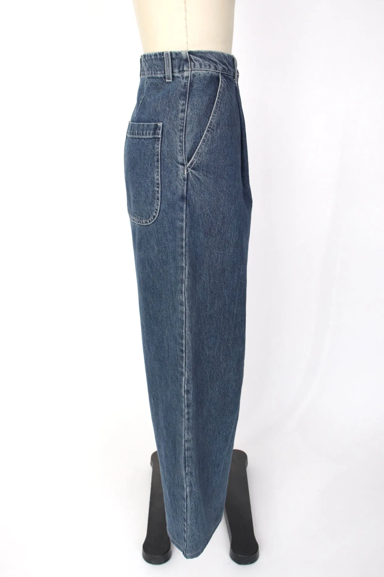 Shaina Mote Wide Leg Pleat Jeans