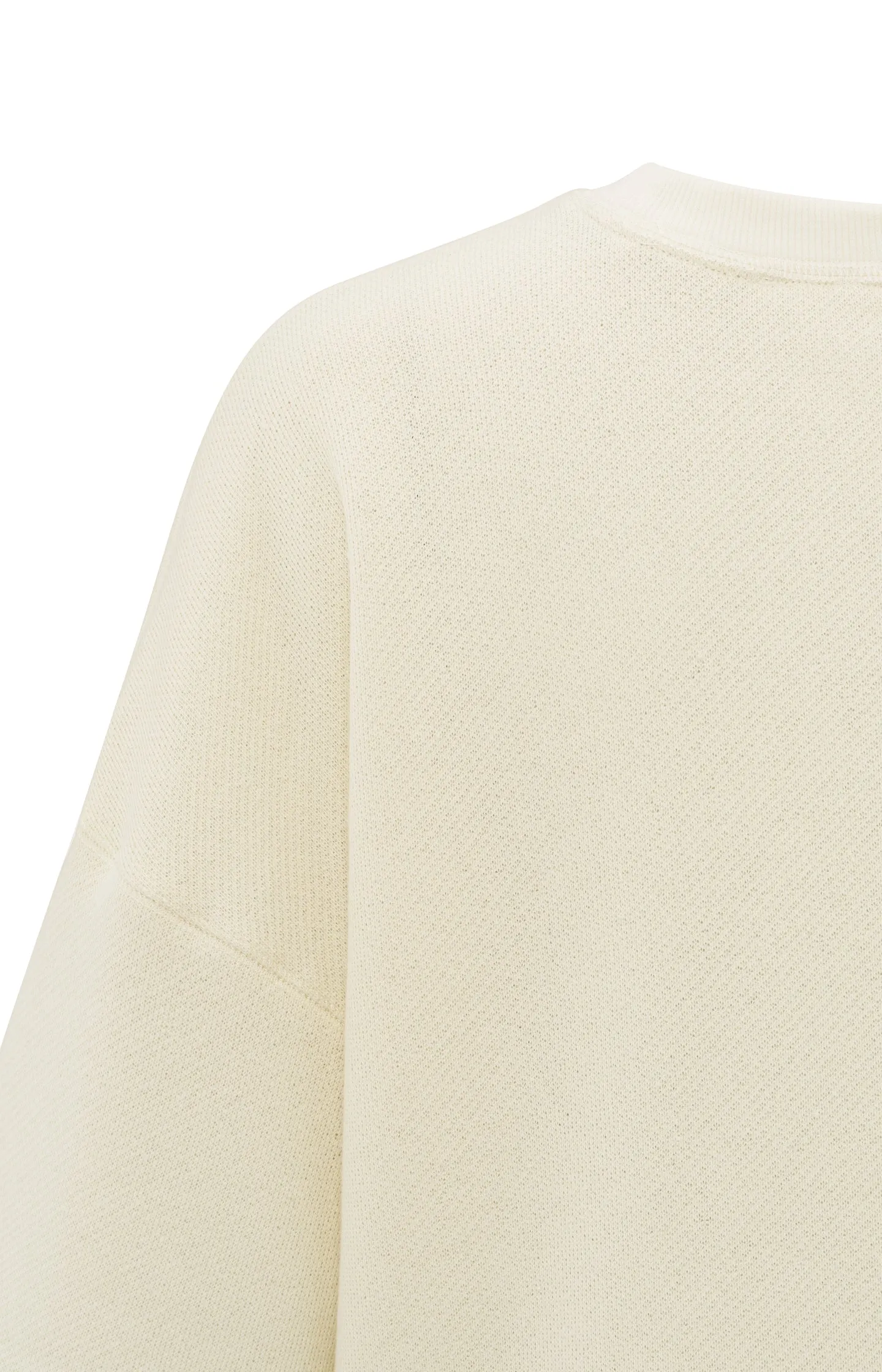 Short-sleeve sweatshirt with relaxed fit