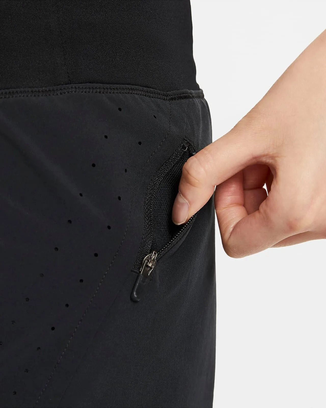SHORTS NIKE PRO WOMAN PANTALONCINO CORTO 2 IN 1 DONNA NERO