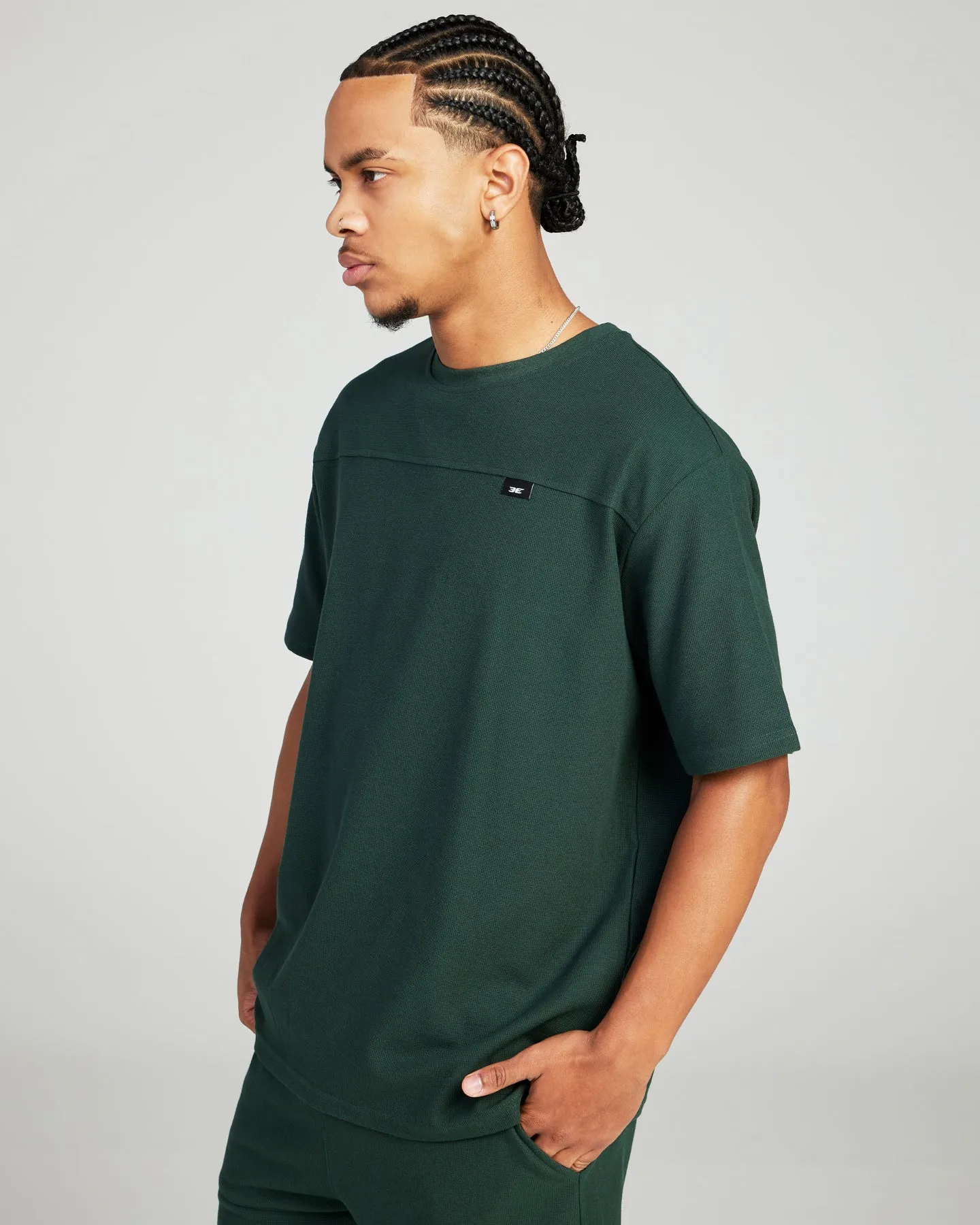 Signal Waffle Tee - Pine