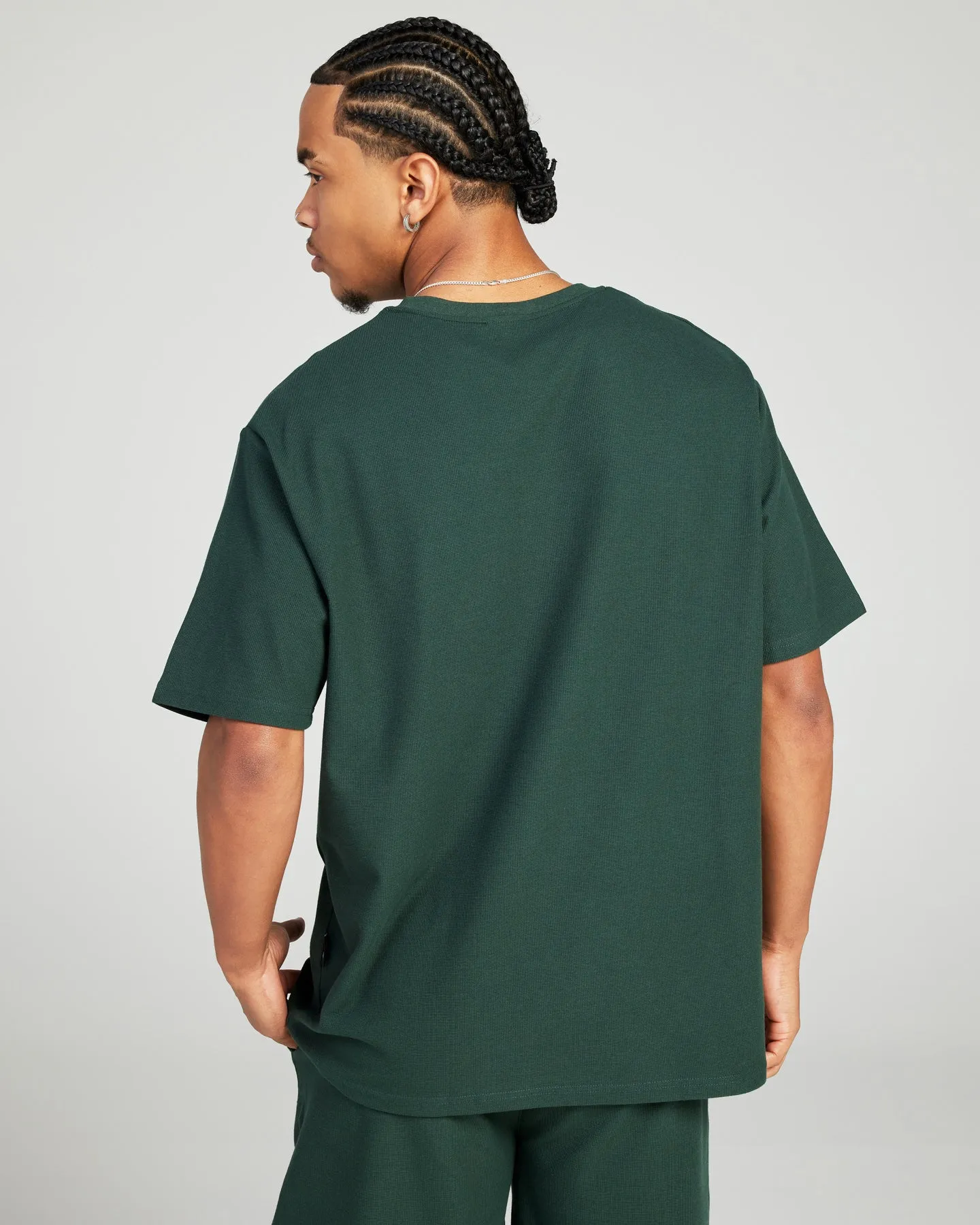 Signal Waffle Tee - Pine