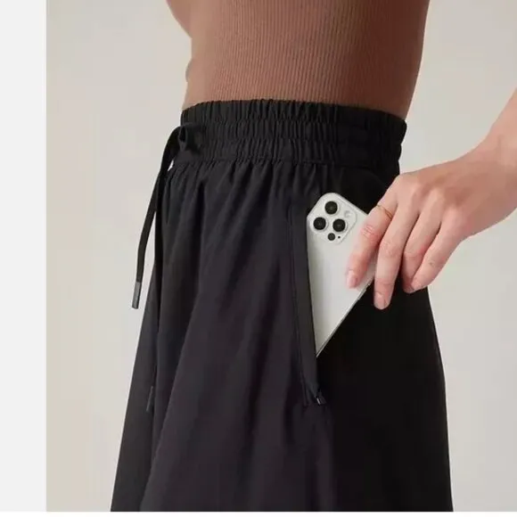 Size 20, 22 - ATHLETA - Arrival Skirt Black NEW $89 msrp
