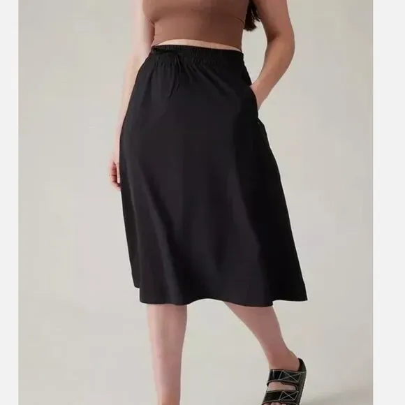 Size 20, 22 - ATHLETA - Arrival Skirt Black NEW $89 msrp