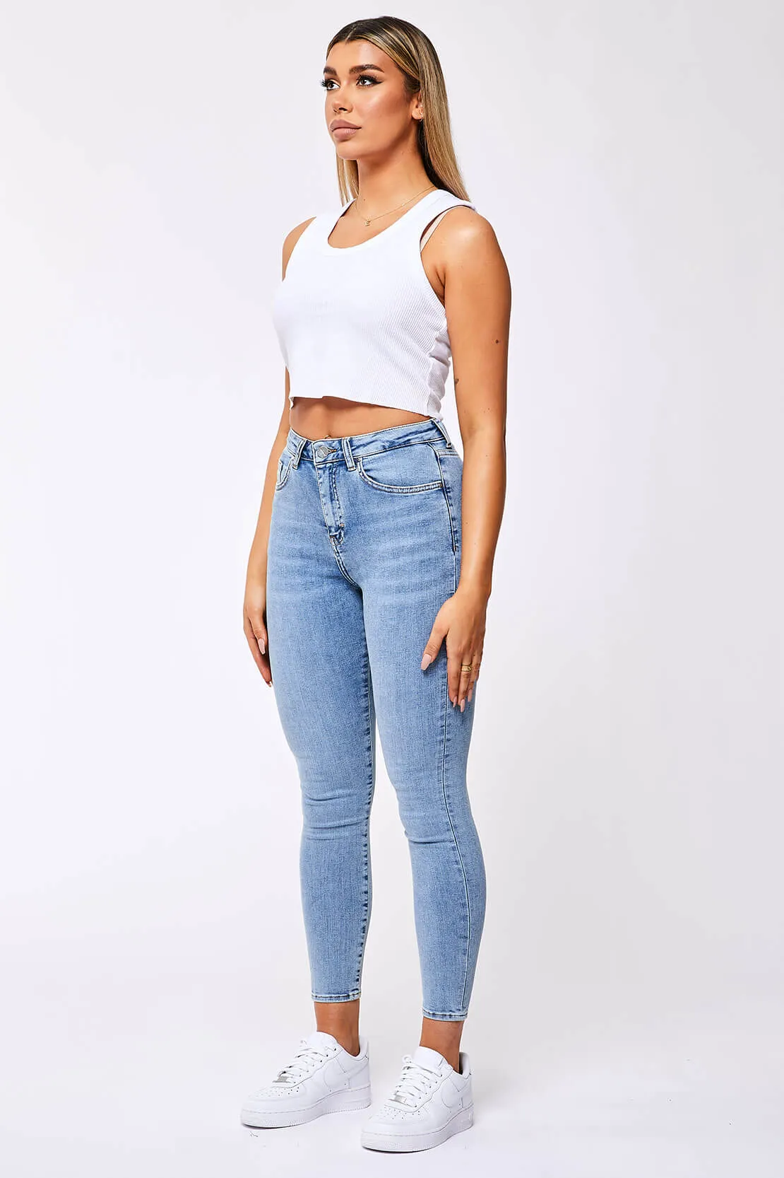 SKINNY JEANS - BLEACH BLUE