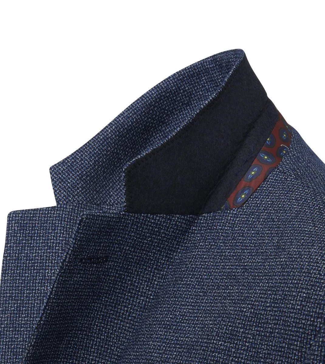 Skopes Tailored Fit Cole Jacket For Men in Navy Textured Weave, 36S-62L