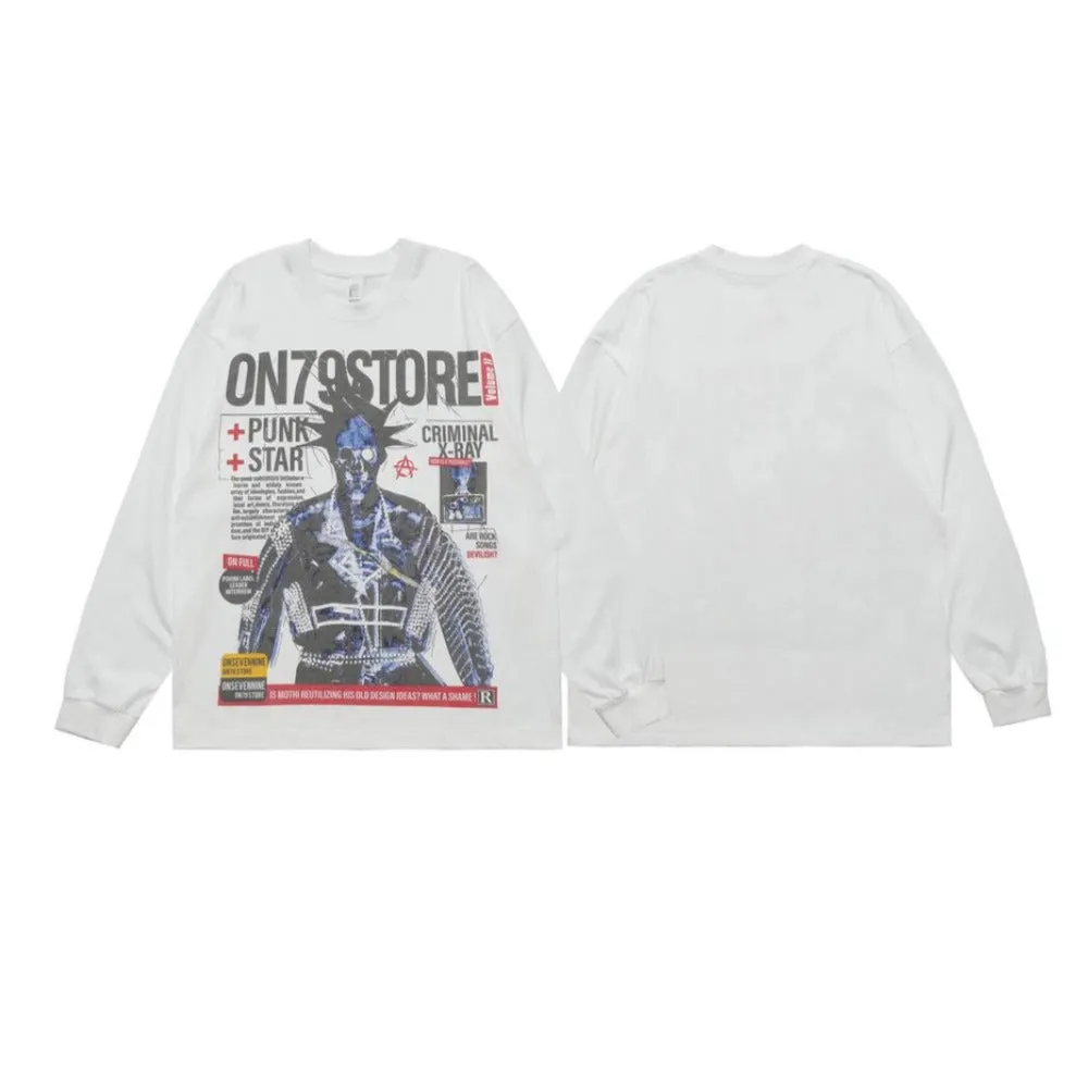 Skull Punk Star Sweatshirt