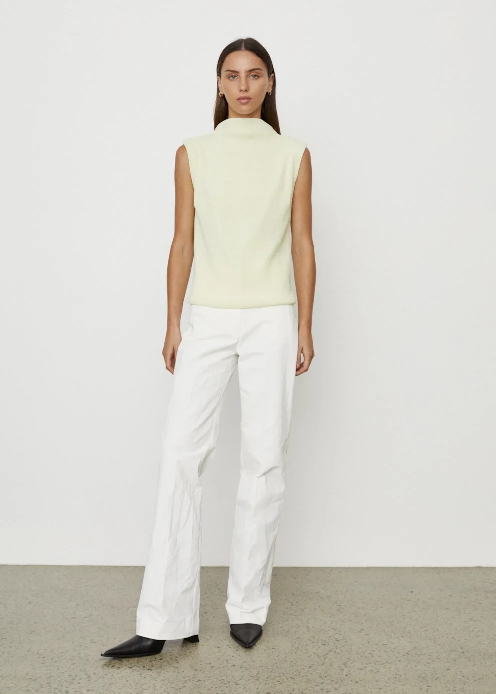Sleeveless Textured Top