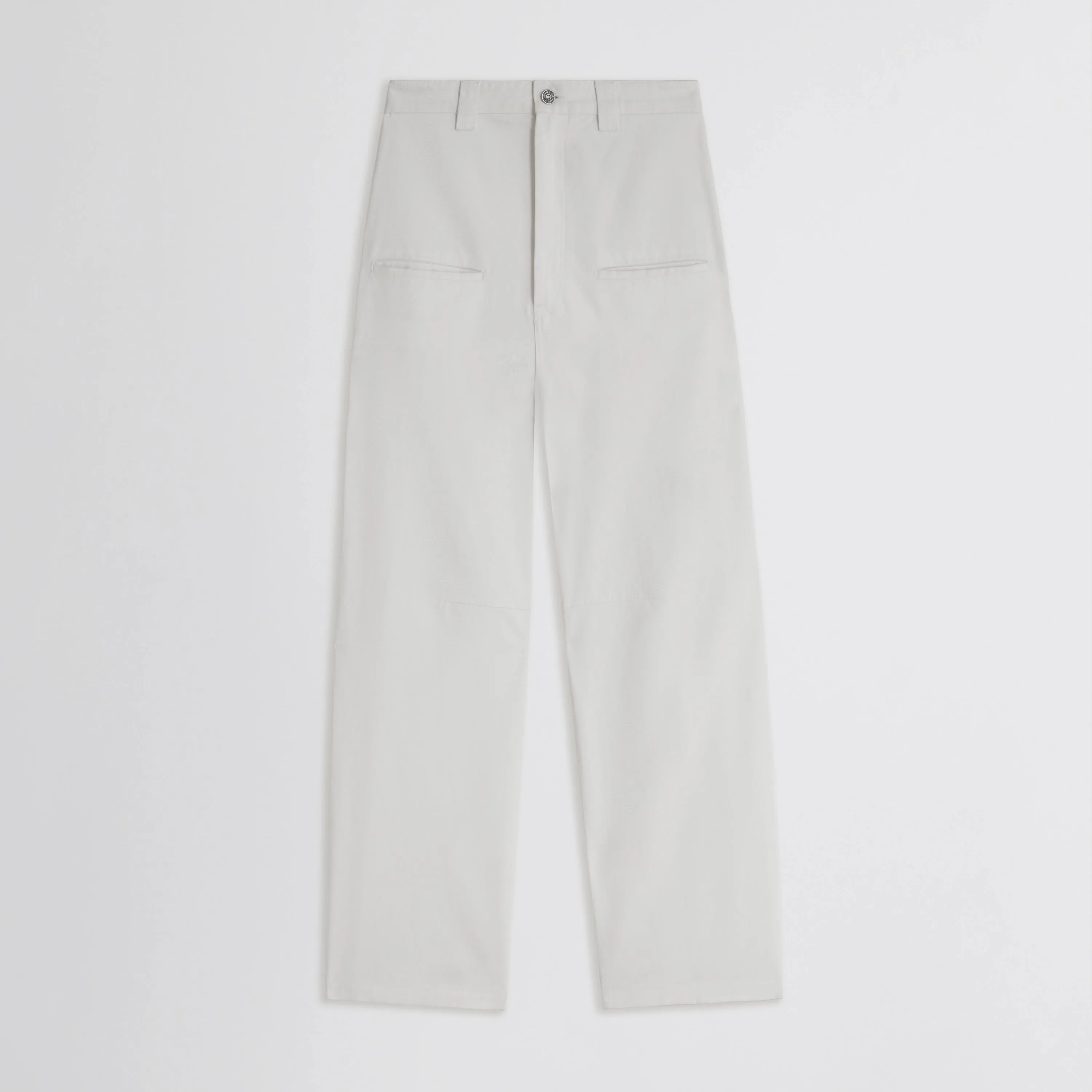 SLOUCH JEANS | off white cotton