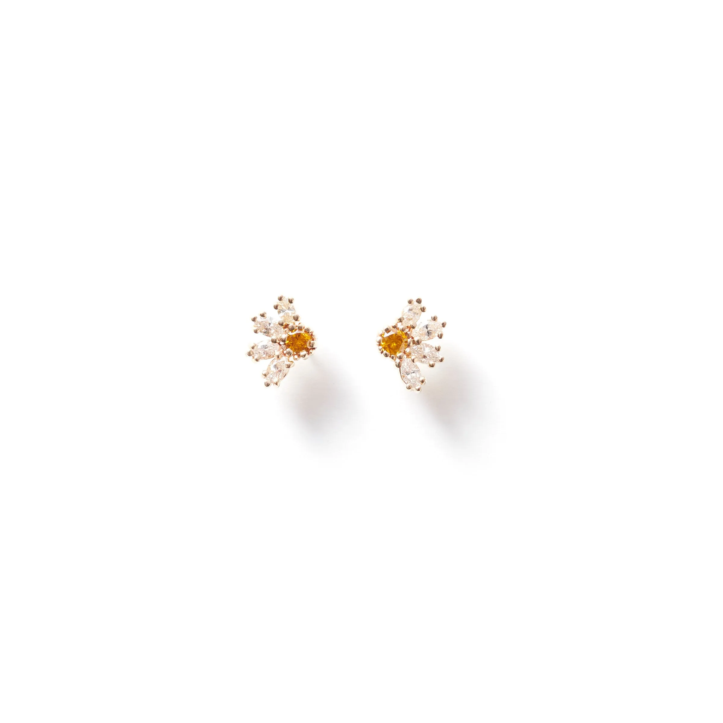 Small Half Daisy Earrings