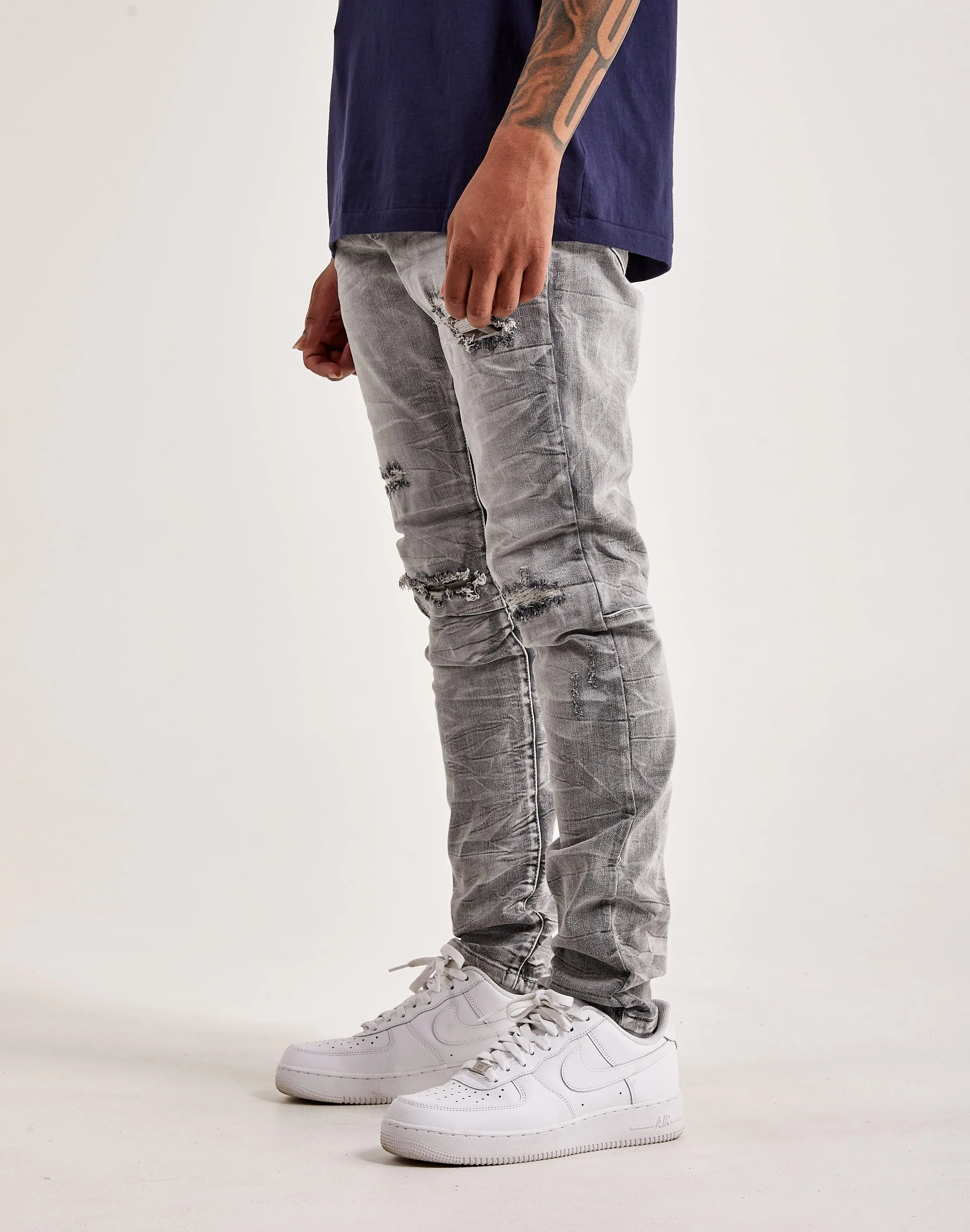 Smoke Rise Lightning Basic Slim Tapered Jeans