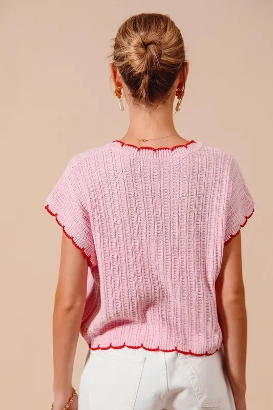 SO ME Textured Light Weight Sweater Dolman Top