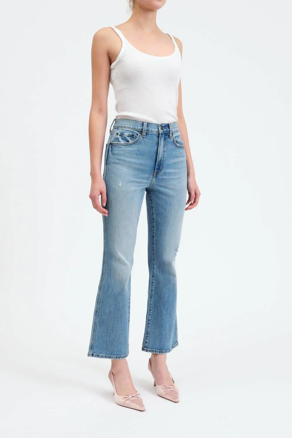 Soho High Rise Ankle Flare Jeans In All Mine Vintage