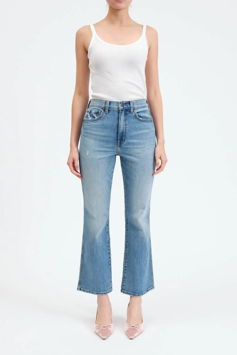 Soho High Rise Ankle Flare Jeans In All Mine Vintage