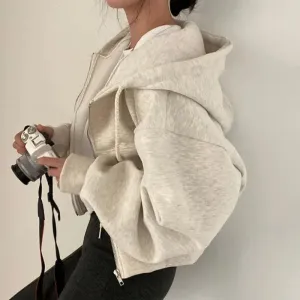 Solid Oversized Y2K Hoodie