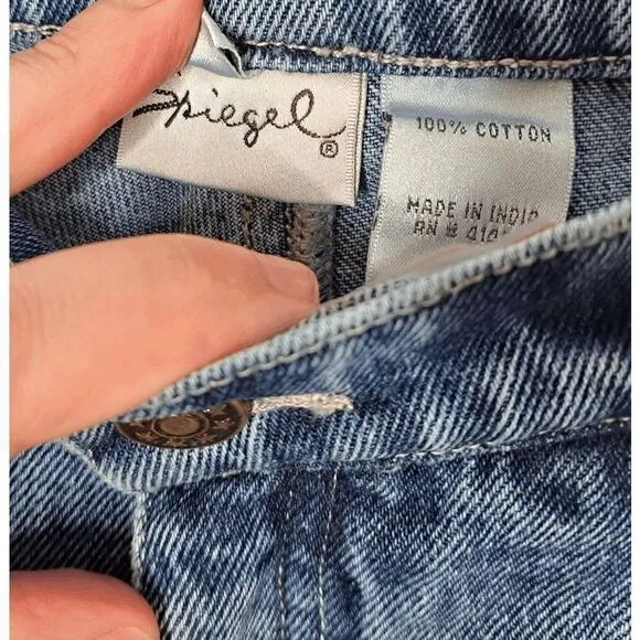 Spiegel Vintage 90s Beaded Flare Jeans size 10