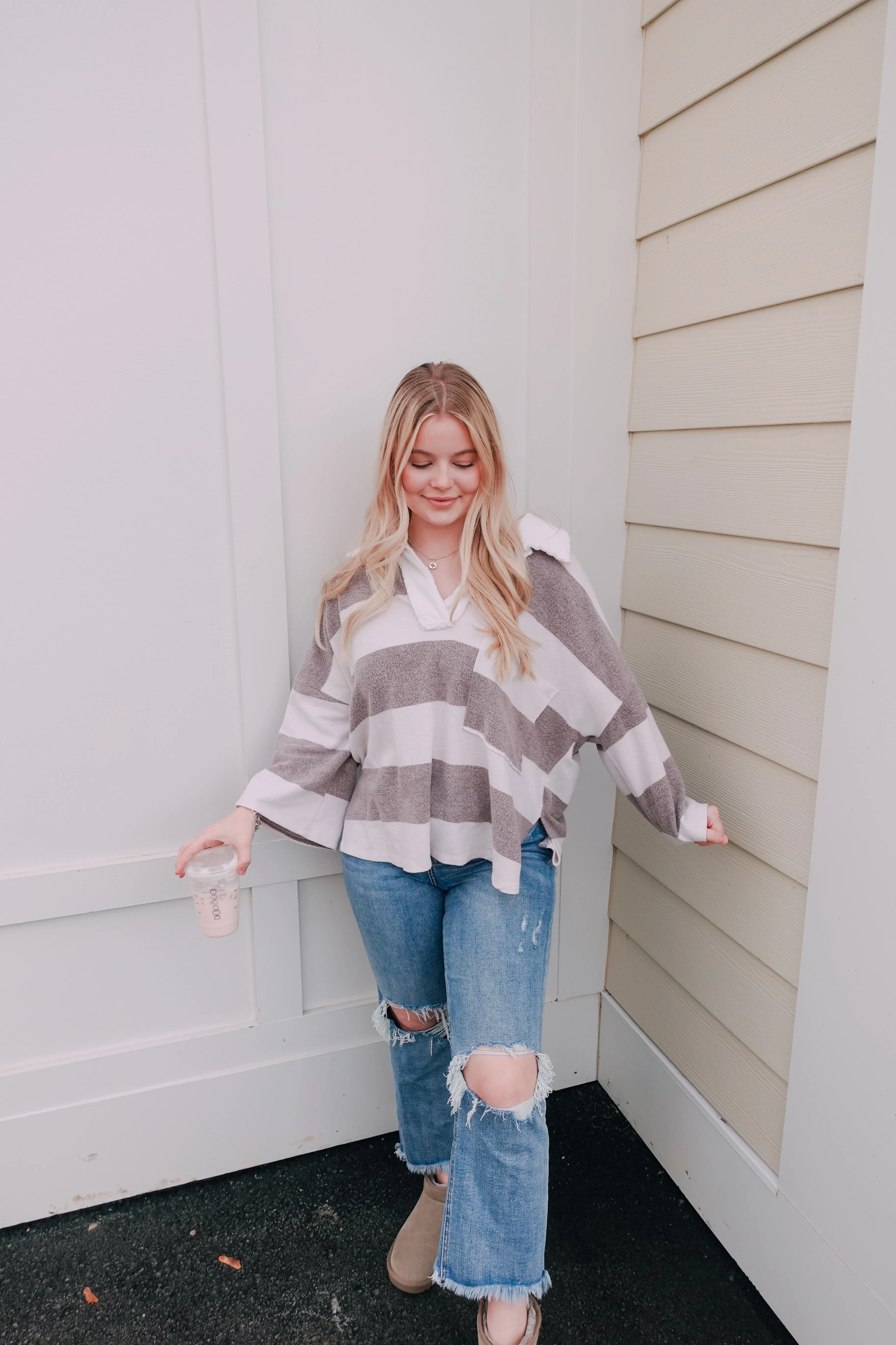 Stay Cozy Oversized Sweater Brown
