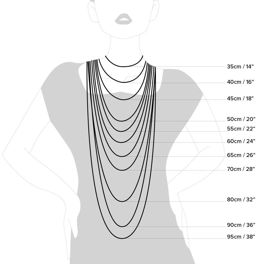 Sterling Silver Curb Chain Necklace 55cm