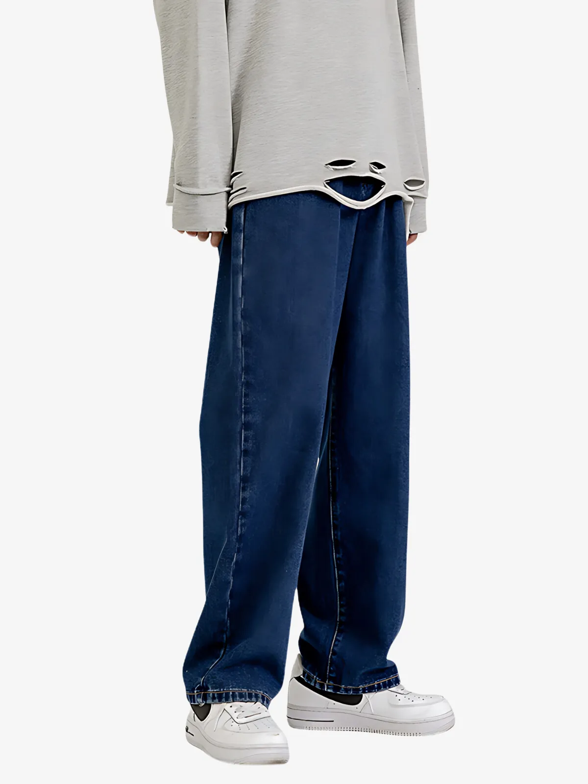 STRAIGHT BASIC WASH JEANS